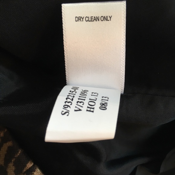 NEW Banana Republic Black & Leopard Skirt Sz 8 NWT - Picture 6 of 7